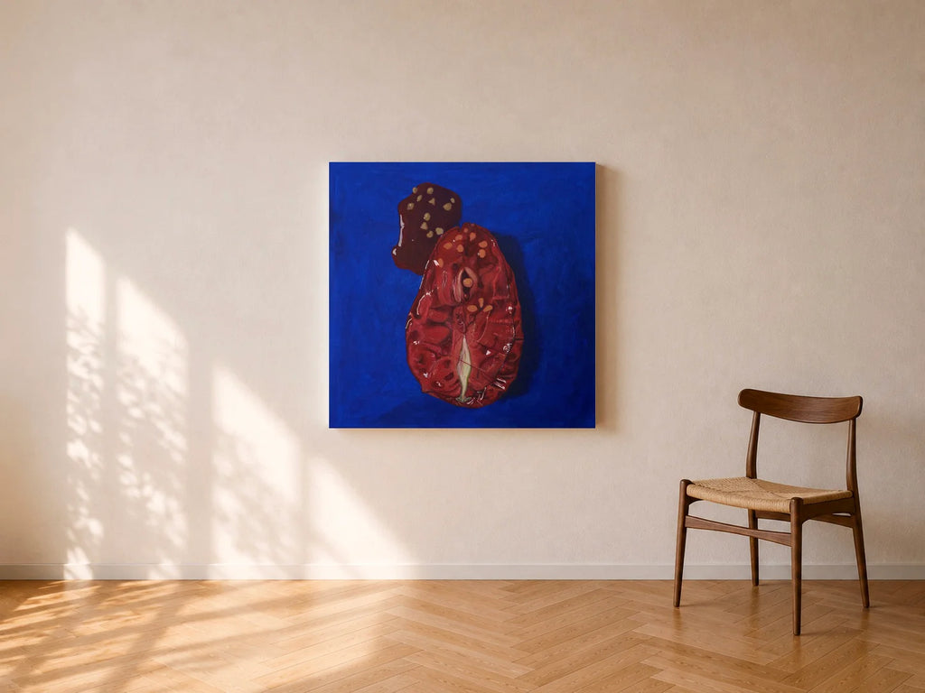 Aenne – original acrylic painting on canvas, room view, by Studio Carol