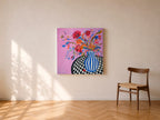 Liv – original mixed media painting, room view, by Studio Carol