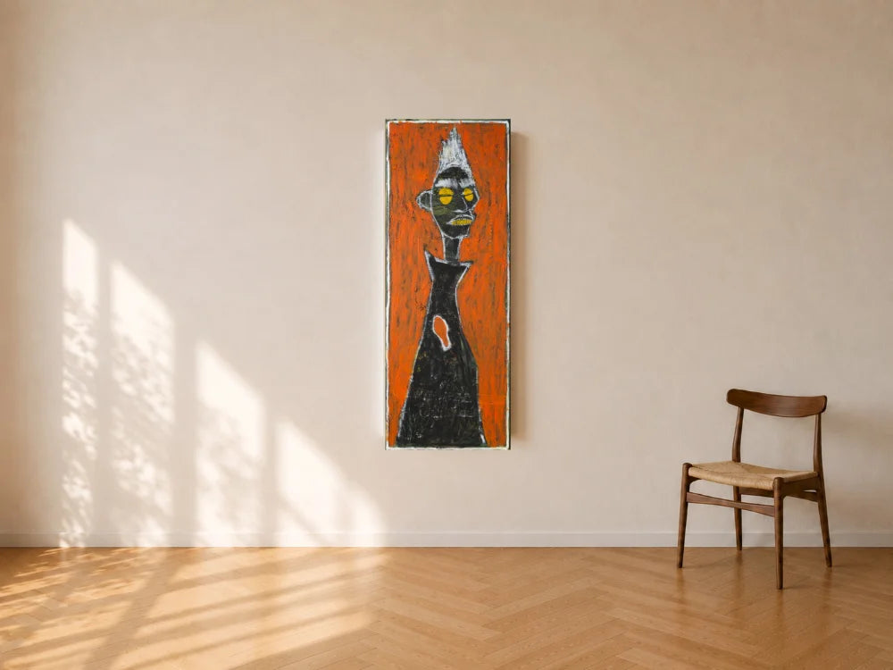 Lima – original mixed media painting, room view, by Studio Carol