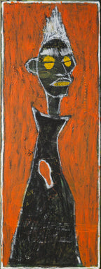 Lima – original mixed media painting, acrylic and oil pastel, by Studio Carol