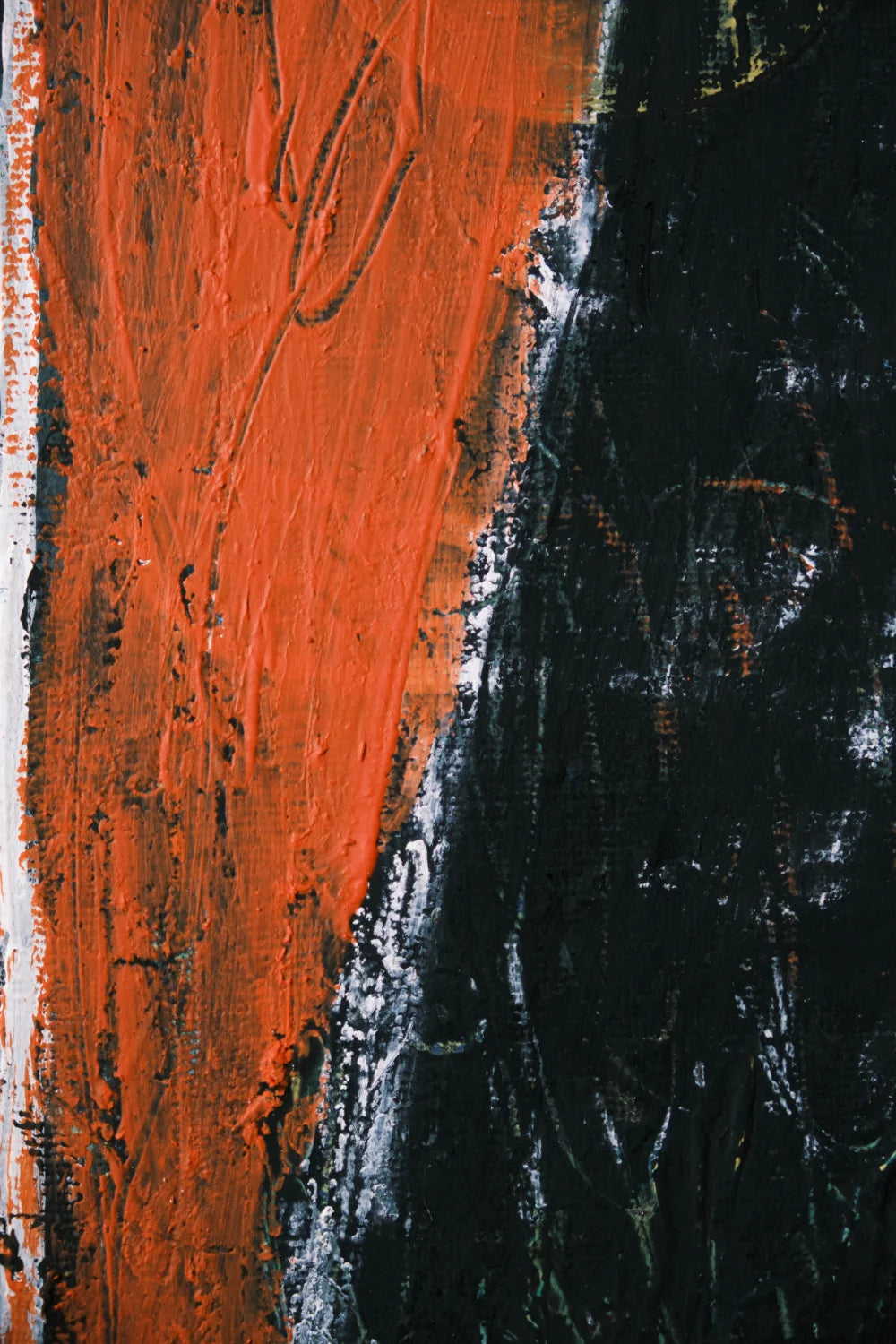 Lima – original mixed media painting, acrylic and oil pastel, detail shot, by Studio Carol