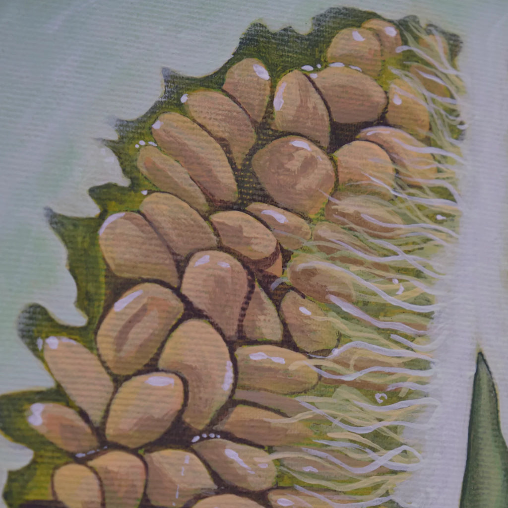 Alva – original acrylic painting on canvas, detail shot, by Studio Carol