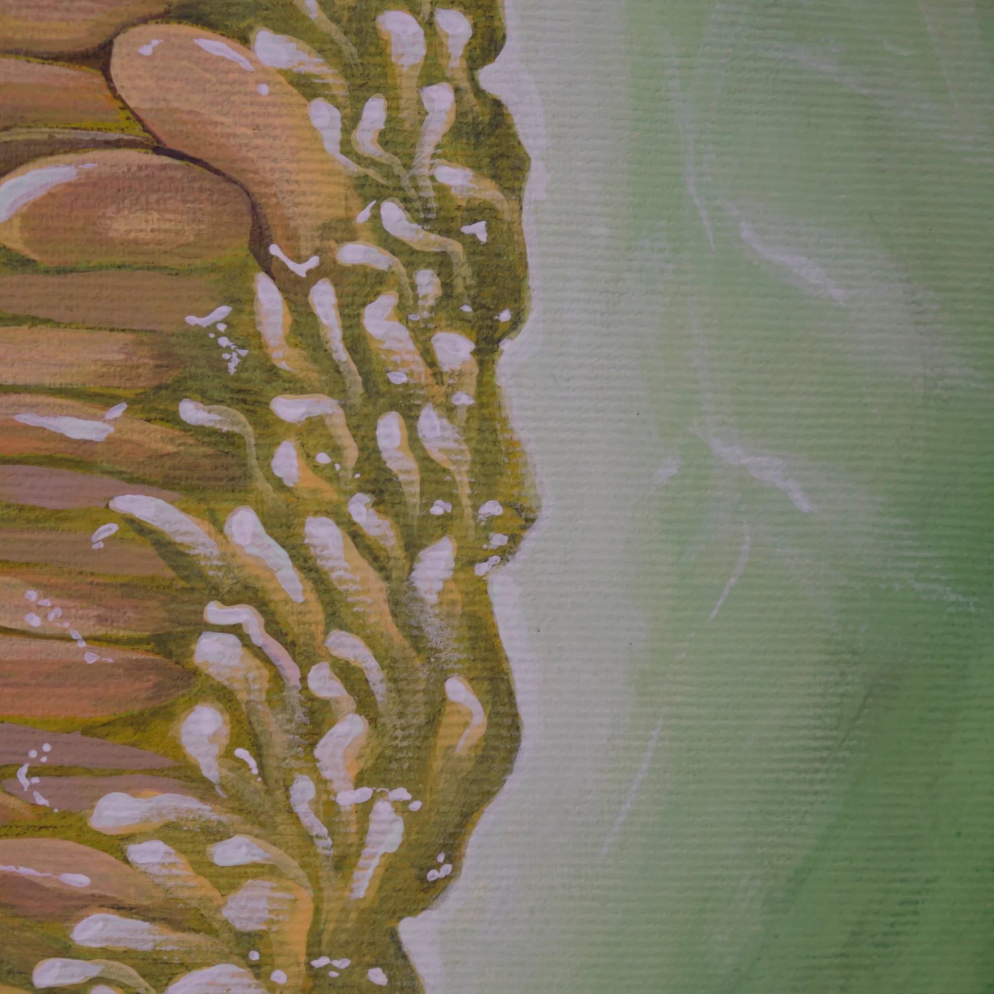 Alva – original acrylic painting on canvas, detail shot, by Studio Carol