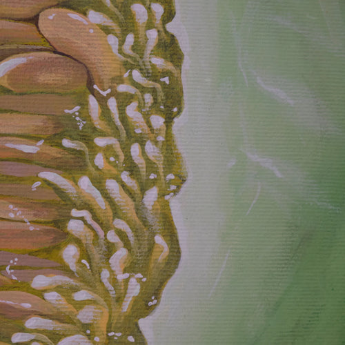 Alva – original acrylic painting on canvas, detail shot, by Studio Carol