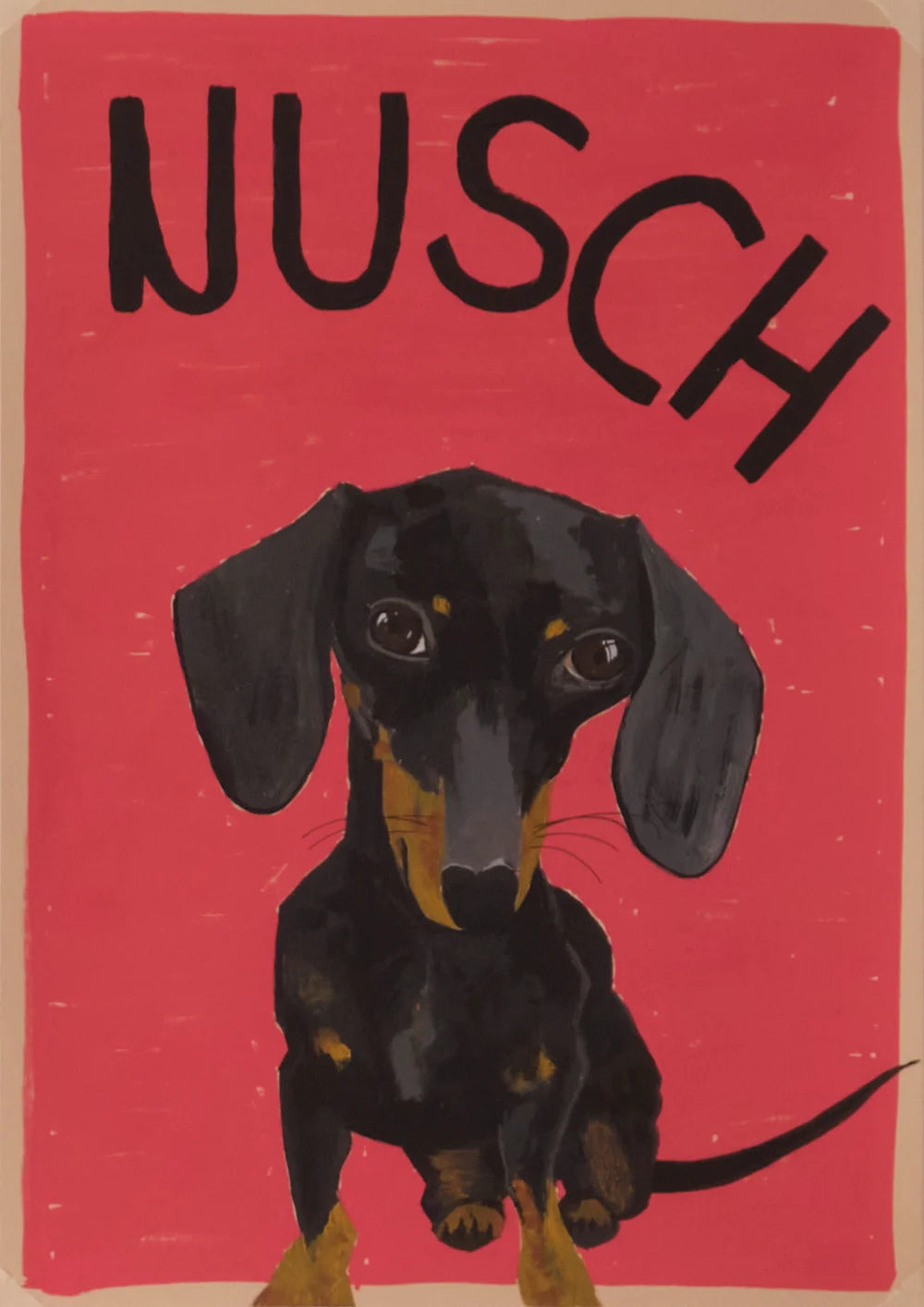 Custom pet portrait commission – hand-painted by Studio Carol